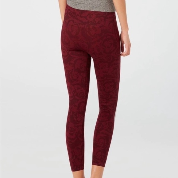 SPANX Garnet Rose Look At Me Now Crop Leggings Womens 1X Plus Size Athleisure - Picture 2 of 16